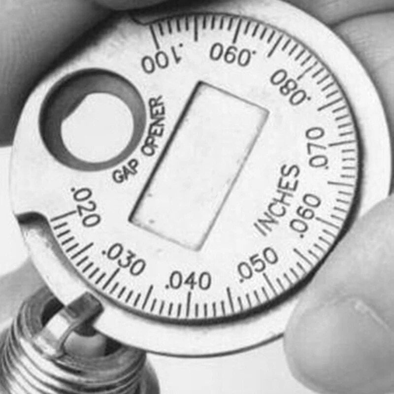 Coin- Type 0.6-2.4mm Spark Plug Gap Gauge Measurement Tool Range Spark Plug Gage Caliber Measuring Tool