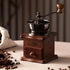 Retro Manual Coffee Grinder Hand Crank Wooden Coffee Bean  Mill Stainless Steel Spice Grinder Handmade Coffee Accessories