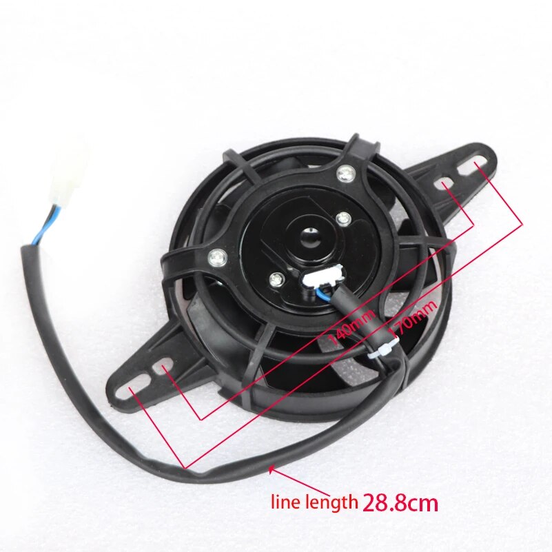 12V Motorcycle Cooling fan Oil Cooler Engine Electric Radiator Fit for 150cc-250cc ATV Quad Go Kart Buggy Motocross Accessories