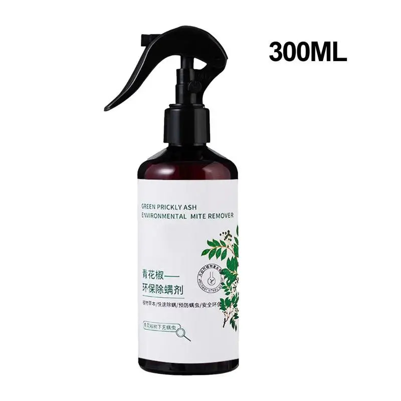 Natural Plant Green Pepper Mite Removal Spray 300ml Bed Sofa Household Wash-free Indoor Natural Vacuum Mite Cleaning Supplies