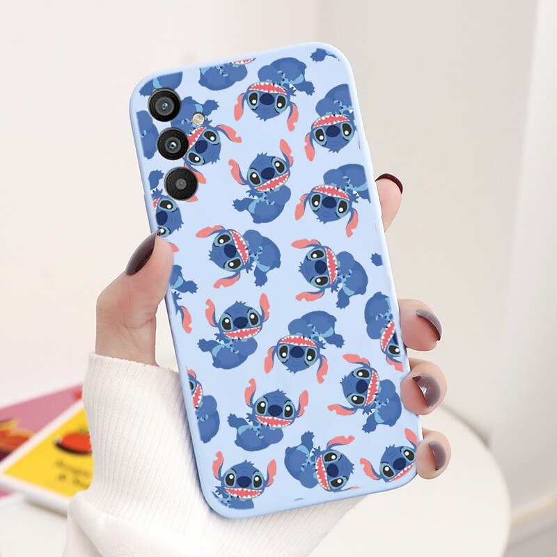 For Samsung Galaxy A34 5G Case 6.5" Soft TPU Back Cover Cute Stitch Lilo Disney Coque For Samsung A 34 A34 SM-A346E Funda Bumper