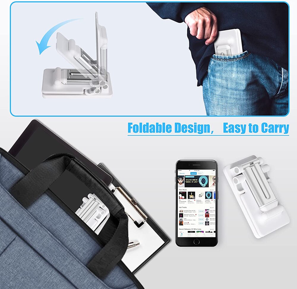 New Desk Mobile Phone Holder Stand For iPhone iPad Xiaomi Adjustable Desktop Tablet Holder Universal Table Cell Phone Stand