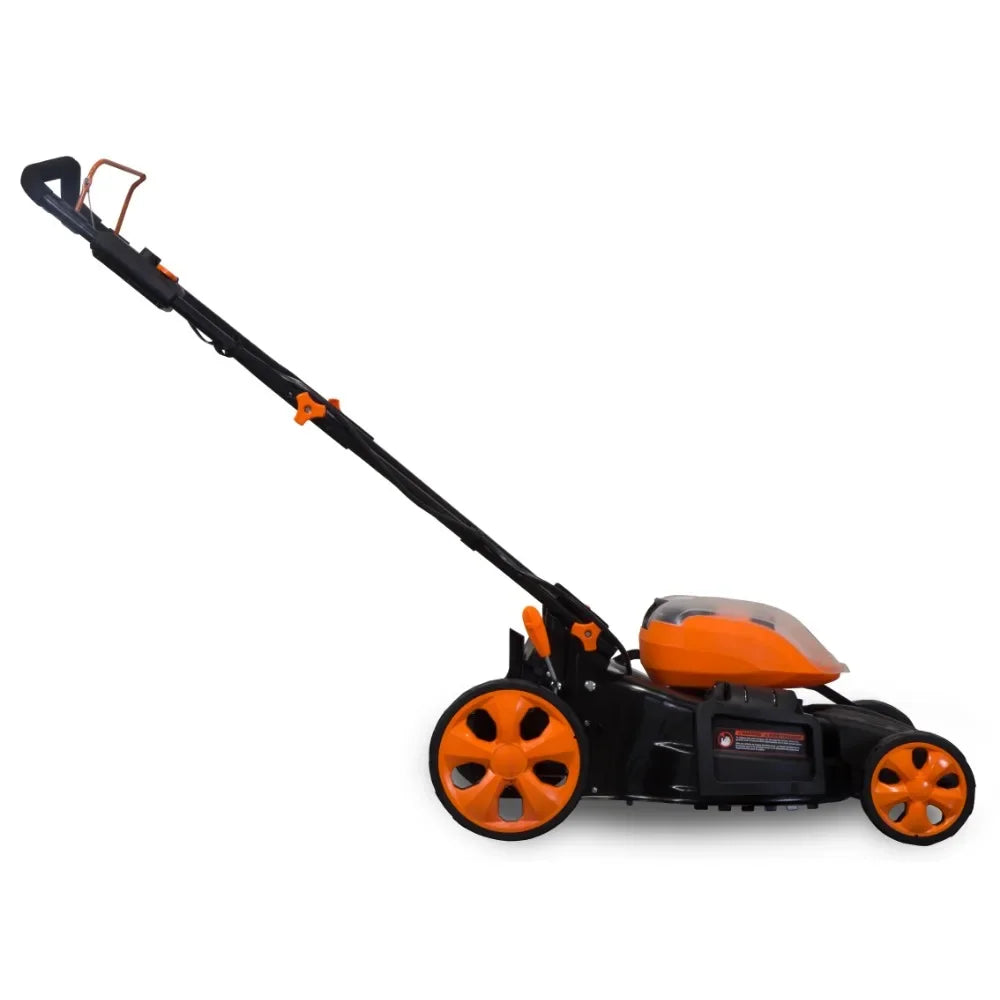 WEN Products 19" 40 Volt Battery Powered Push Walk-Behind Mower Lawn Mower Brush Cutter Electric Lawn Mower Grass Cutter