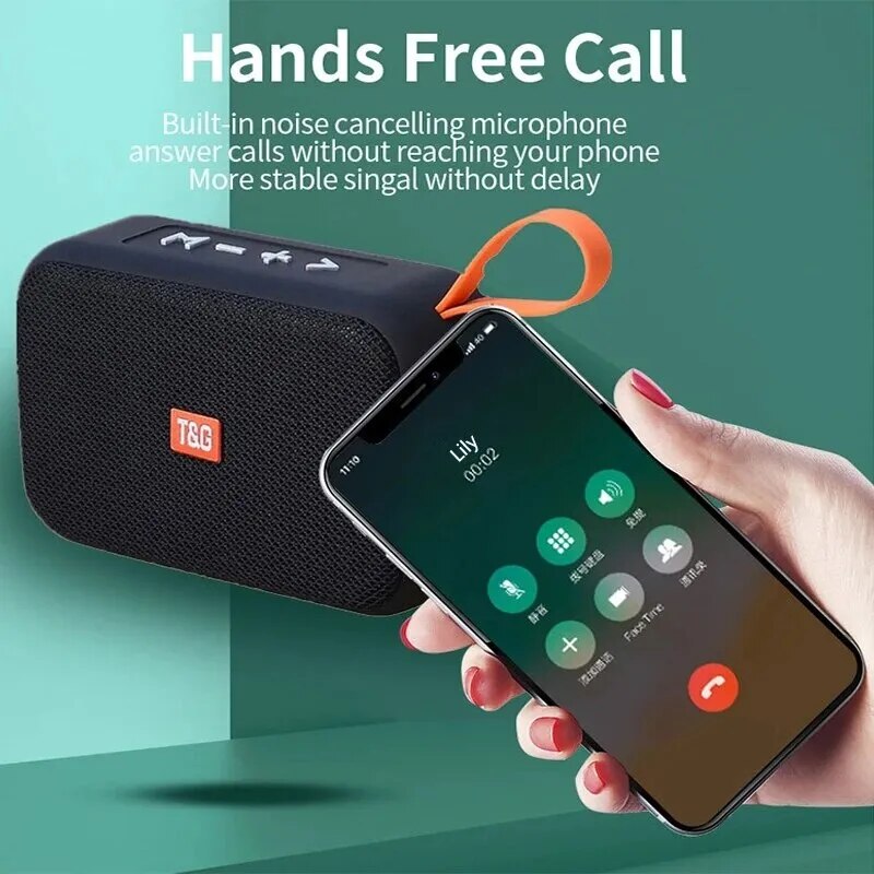 Mini Portable Fabric Speaker Bluetooth Wireless Connection Portable Outdoor Sport Audio Stereo Support Tf Card Car Audio