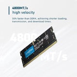 Crucial Laptop RAM Memory DDR5 8GB 16GB 32GB 4800MHz  5200MHz 1.1V CL40 262-Pin For Notebook Module SO-DIMM