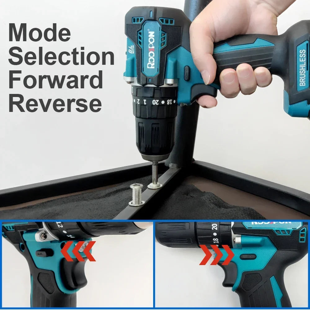 Electric Impact Wrench Brushless Cordless Electric Wrench 1/2 inch Compatible Makita 18V Battery Screwdriver Power Tool 2023 NEW