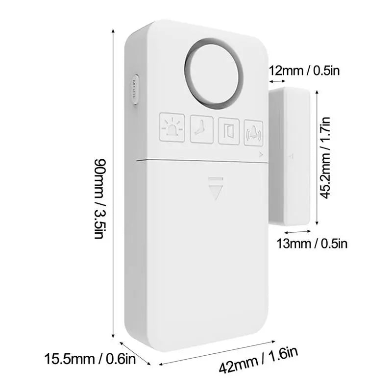 Window Alarm Sensors Home Alarm Door Sensor Mandatory High Decibel Delayed Alarm Or Doorbell Mode For Drawers Door Safe Window