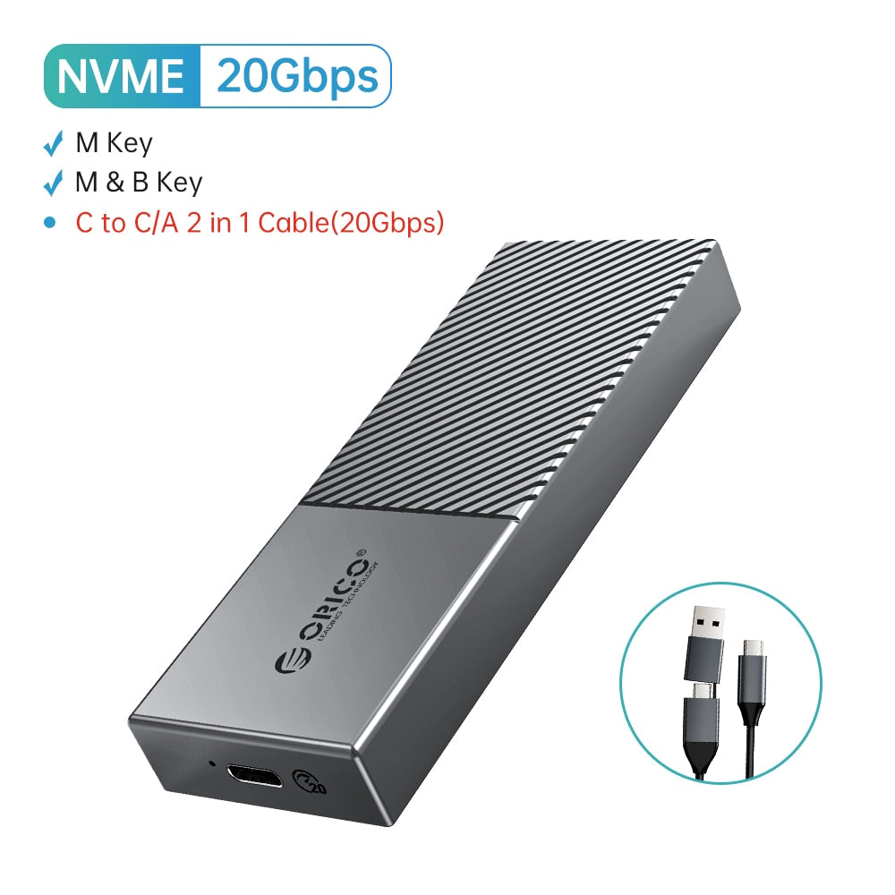 ORICO USB4 NVMe SSD Enclosure 40Gbps PCIe3.0x4 Aluminum M.2 SSD Case Compatible with Thunderbolt 3 4 USB3.2 USB 3.1 3.0 Type-C