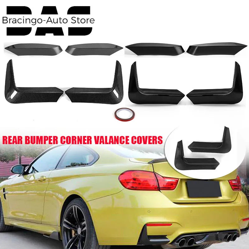 Bracingo Front Rear Bumper Spoiler Splitter Lip Air Vent Frame Trim Exterior Tuning For BMW F80 M3 F82 F83 M4 2015-2020