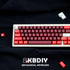 KBDIY GMK Keycap Cherry Profile Double Shot PBT ABS Keycaps for Mechanical Keyboard GMK 8008 Red Samurai Olivia Apollo Arctic