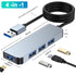 USB C Docking Station USB C Hub Multiple Monitor Adapter with 4K HDMI Monitor Adapter PD SD TF Video Card For Macbook Lenovo etc