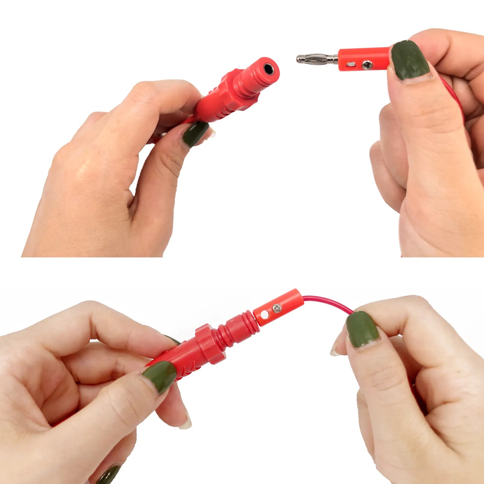 Power Probe Automotive test Clip Cable Clips Piercing Test Clip with 4mm Banana seat puncture probe test clip