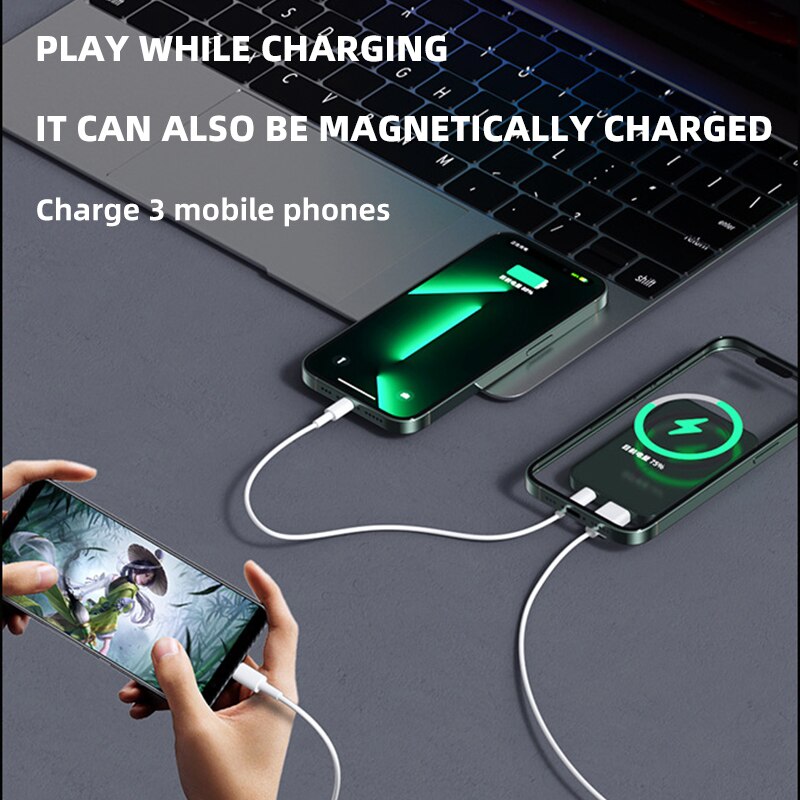 Magnetic Power Bank 15W Fast-Charging Wireless Charger For Xiaomi OPPO Samsung iphone External Battery Pack Portable Powerbank