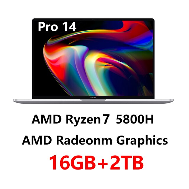 Xiaomi Mi Notebook Pro14 Ryzen AMD Ryzen 7 5800H/R5 5600H 16GB+512GB/1TB PCle  2.5K 120Hz Screen 14Inch Laptop Computer PC