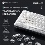 Machenike K500F Mechanical Keyboard Gasket Mount 75% Compact TKL Layout RGB Backlit Wired Mode Gaming Keyboard for PC Latop