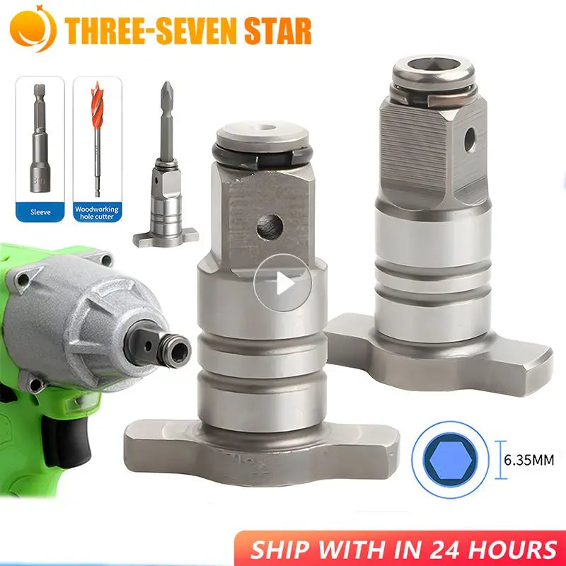 T-Shaped Wrench Adapter Electric Brushless Impact Dual-Use Spanner Shaft Conversion Head Impact Wrench Adapter Drill Accessories