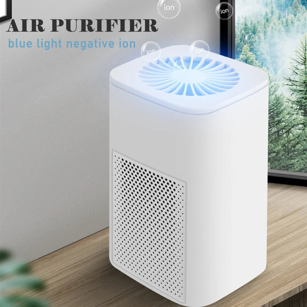 Air Purifier For Home Car Air Freshener Negative Ion Deodorizer Sterilizer HEPA Air Cleaner Remove Formaldehyde Smoke Odor