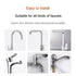 Kitchen Bathroom Drinking Water Purifier Faucet Tap Stainless Steel Filter Ceramic Cartridge Activated Carbon Fine Filtration