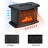 1000W Electric Fireplace Heater With Remote Control Flame Heater Indoor Space Stove Portable Desktop Hot Fan Winter Heater