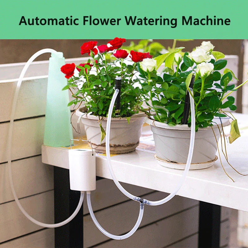 2/4/8 Head Irrigation Device Automatic Watering Pump Controller Flowers Plants Home Sprinkler Drip Pump Timer System Garden Tool