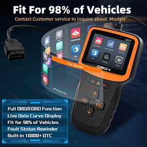 Scanner Auto Check Car Engine Clear Fault Code Reader Automotive Diagnostic Scan Tester Tools Kit Color Screen