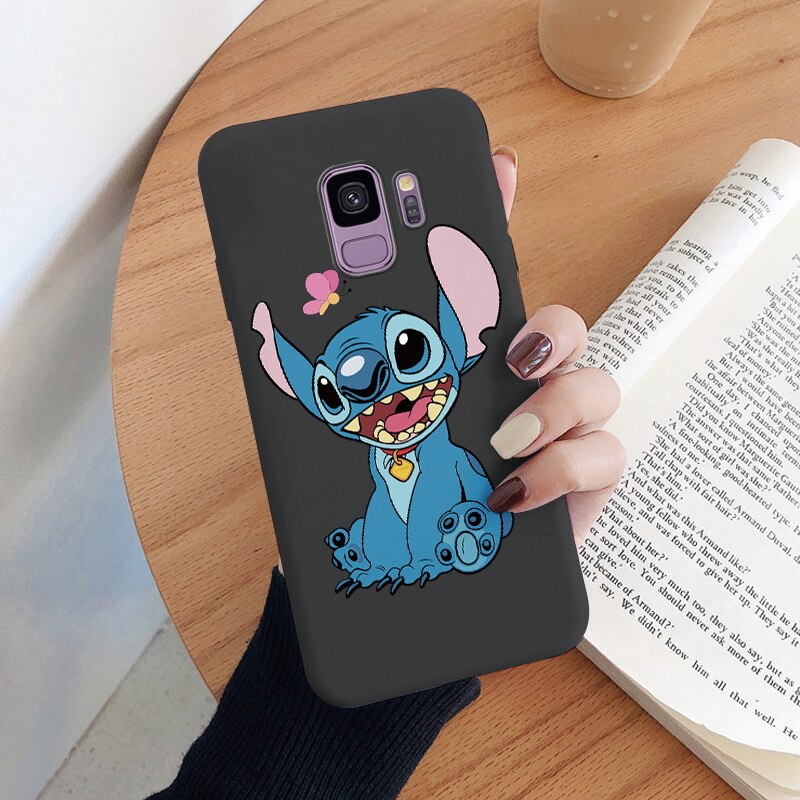 For Samsung Galaxy S9 S 9 Plus Camera Protect Soft Cover Silicone Cute Cartoon Lilo Stitch Phone Case Funda For Samsung S9+ Capa