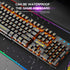 Gaming Mechanical Keyboard  Feel Rainbow LED Backlight USB Keyboard and Mouse Set Ergonomic for PC Laptop Computer Gamer