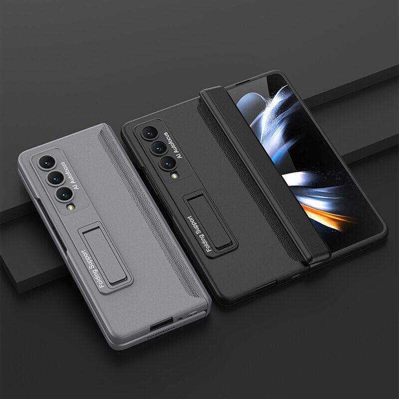 Shockproof Armor Case for Samsung Galaxy Z Fold 4 5G Magnetic Hinge Case Stand Hard PC Cover for Samsung Z Fold4 Kickstand Case