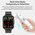 LIGE Smart Watch Men Heart Rate Body Temperature Blood Oxygen Flashlight Custom Watch Full Face IP68 Waterproof Smartwatch Man