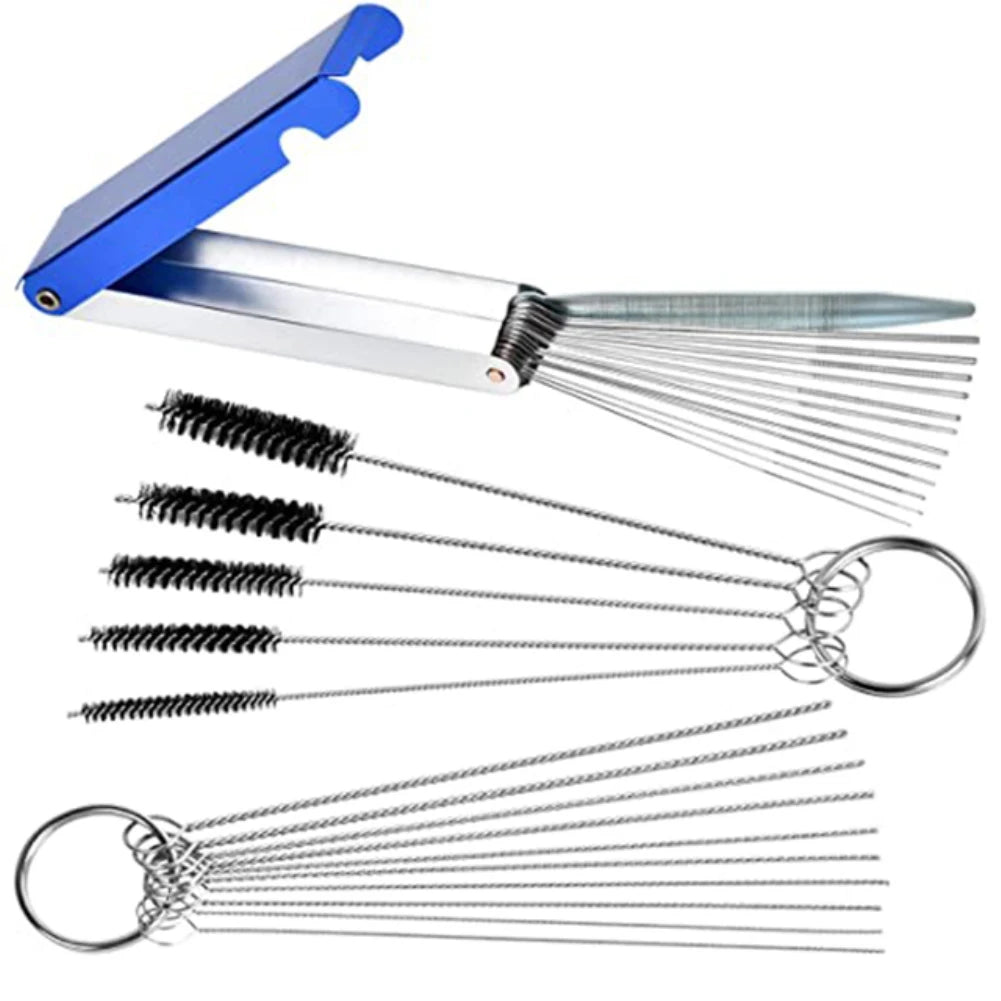 Airbrush Spray Gun Nozzle Cleaning Repair Tool Kit Scrape Spray Needle & Brush Set For AirBrush Portable Clean Tools
