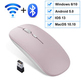 Bluetooth Mouse for APPle MacBook Air Pro Retina 11 12 13 15 16 mac book Laptop Wireless Mouse Rechargeable Mute Gaming Mouse