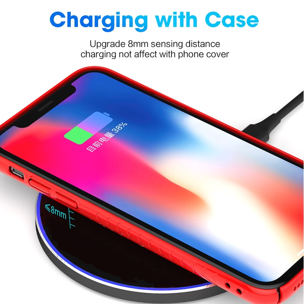 30W Fast  Wireless Charger Pad for iPhone 14 13 12 11 XS Pro Max XR X 8 Plus For Samsung S22 S21 S20 Xiaomi Induction Charging