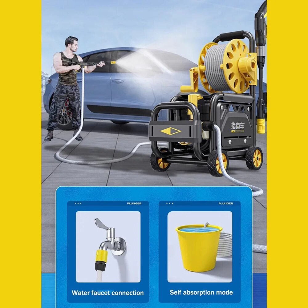 220V High Pressure Washer 200bar Car Washing Machine Car Wash Water Gun Pump Foam Generator Tornado Cleaner Car Accessories