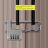Combination Padlock 3 PCS Password Locks 4 Digit Waterproof Outdoor Lock for Door Suitcase Bag Package Cabinet Locker Window