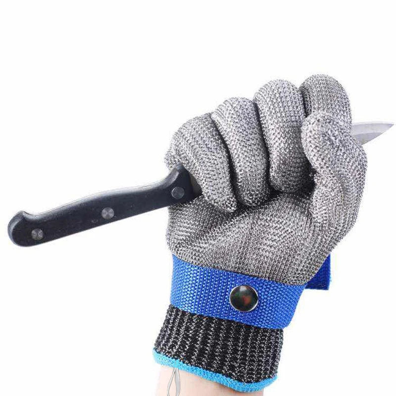 Stainless Steel Grade 5-9 Anti-cut Wear-resistant Slaughter Gardening Hand Protection Labor Insurance Steel Wire Gloves