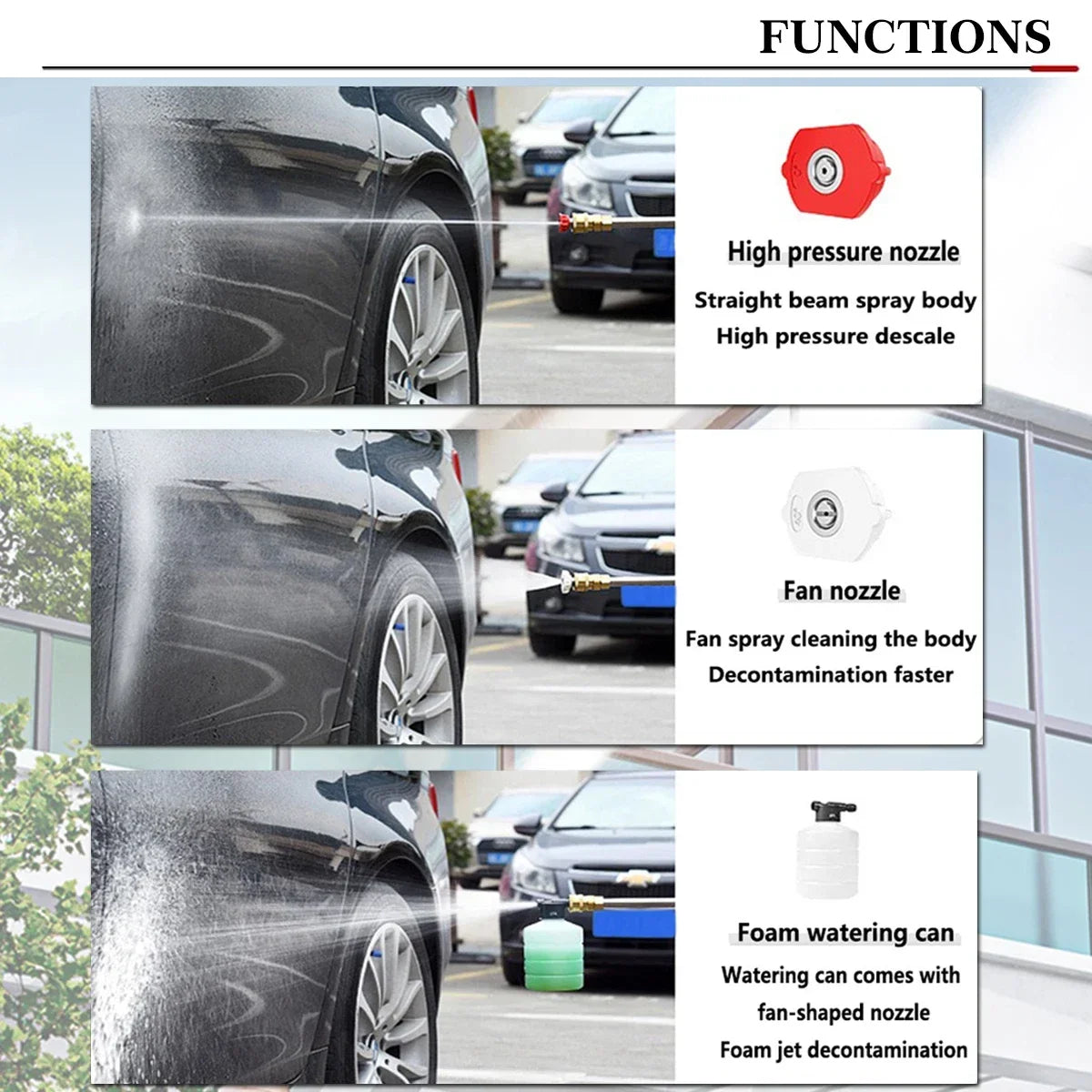 Cordless High Pressure Cleaner Washer Spray Water Gun Car Wash Pressure Water Cleaning Machine for Makita 18V Battery