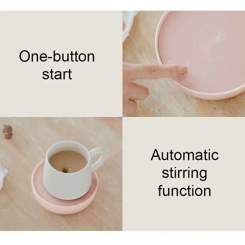 Multifunction Cup Warmer Electric Automatic Self Stirring Magnetic Mug 55 Degrees Celsius Water Heater Smart Mixing Coffee Cups