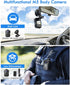 BOBLOV M5 Police Body Camera GPS Recorder 1440P Body Mounted Cam 128GB Body Camera Night Vision IR IP67 Dashcam Car Suction Cam