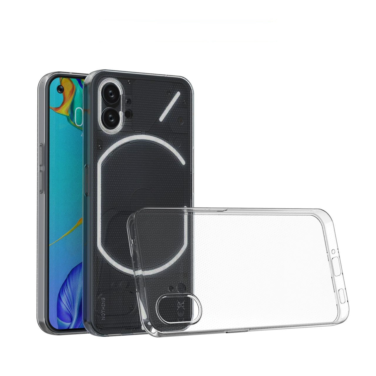 Super Thin Soft TPU Clear Case for Nothing Phone 1 2 phone2 Anti-Drop Cell Phone Bag Cover for Nothing Phone1 Cases