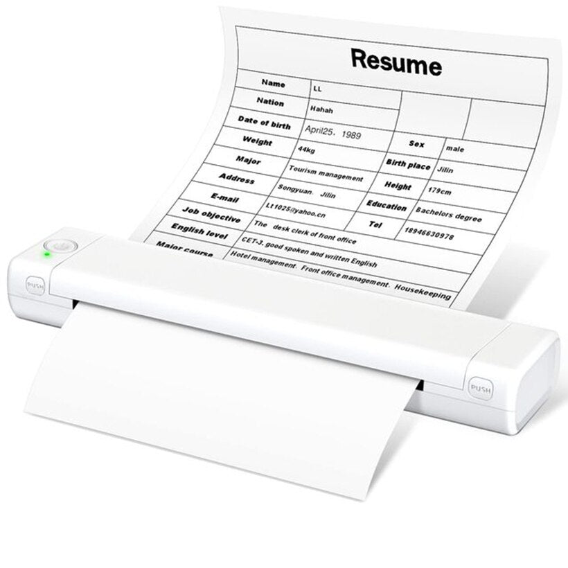 Phomemo M08F A4 Portable Thermal Printer Supports A4 Thermal Paper PJ-722 PJ-763 Wireless Thermal Compact Printer