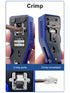 RJ45 UTP Crimper Network Tools Ethernet Cable Stripper Through-hole Connector CAT5/6/7/8 Pliers Pressing Wire Clamp Tongs Clip