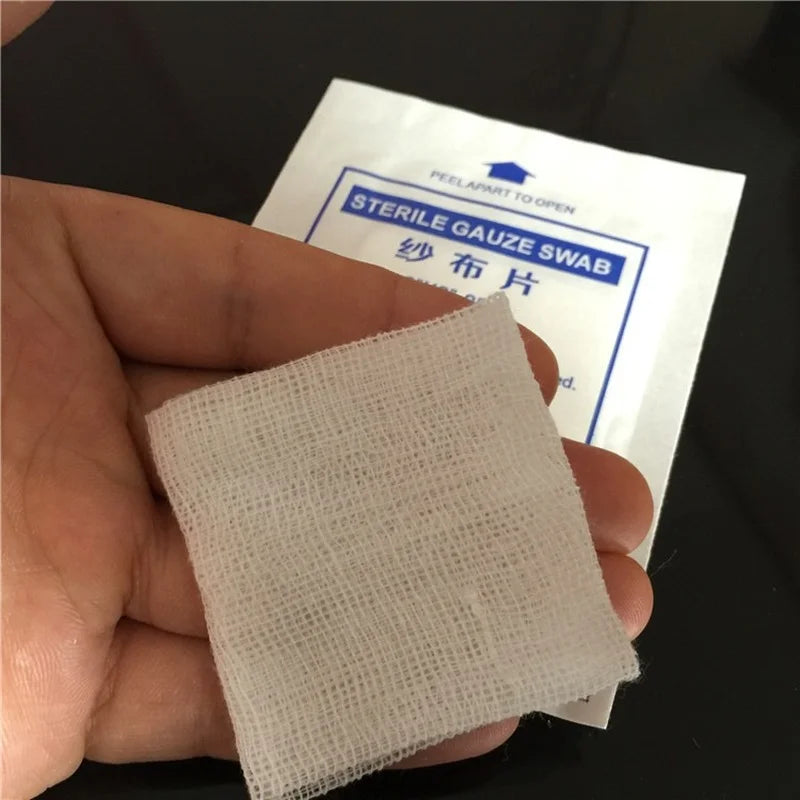 10Pcs/pack Gauze Pad Cotton First Aid Kit Emergency Survival Supplies Waterproof Wound Dressing Sterile Gauze Pad Wound Care