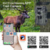 4G Hunting Trail Camera 30MP 2K APP Control Night Vision Trap Game 120 Degree Wireless Cellular Wildlife Cam with 256GB TF Card