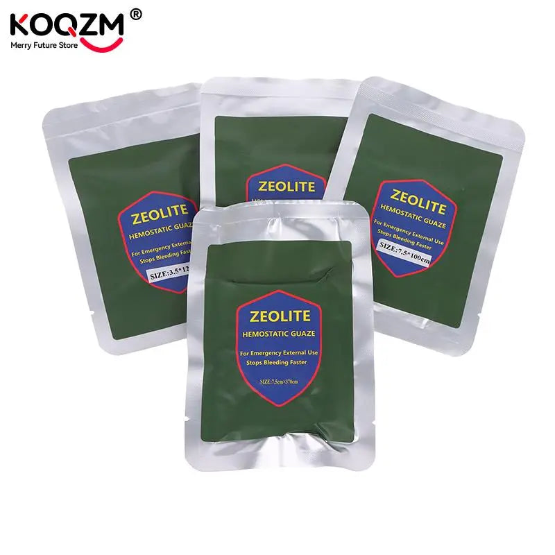 5 Sizes Hemostatic Gauze Combat Emergency Trauma Z-Fold Soluble For Ifak Tactical Military First Aid Kit Medical Wound Dressing