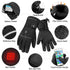 Motorcycle Heated Gloves New Battery Powered Winter Waterproof Heated Gloves Windproof Motorcycle Riding Warm Gloves