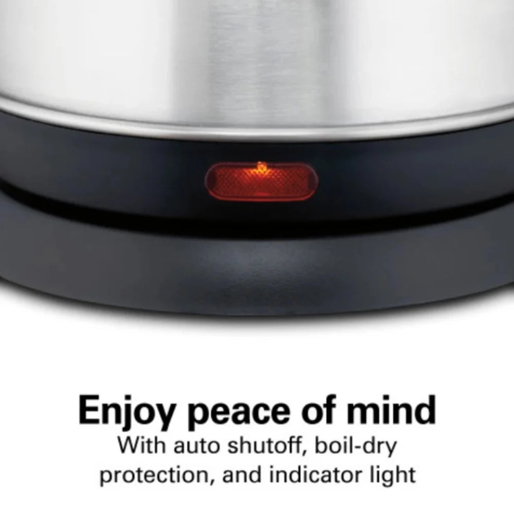 220V 1L Stainless Steel Electric Kettle Auto Shut-Off Electric Espresso Pots Fast Boil Coffee Pot Teapot Coffeeware Teaware