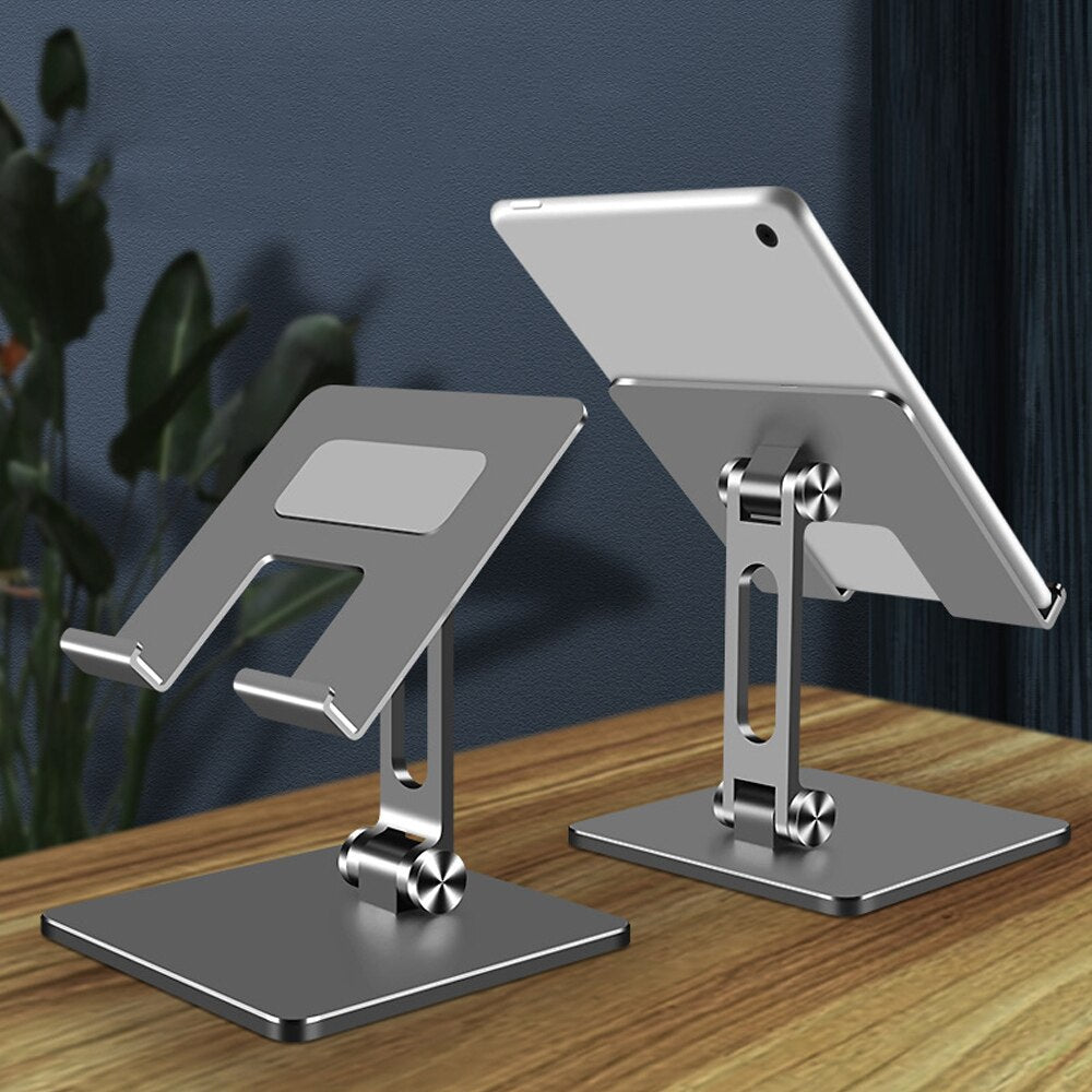 Metal Desk Tablet Stand Adjustable Desktop Aluminum Alloy Mount Mobile Phone Holder For iPad Pro Mini iPhone Xiaomi Huawei Tab
