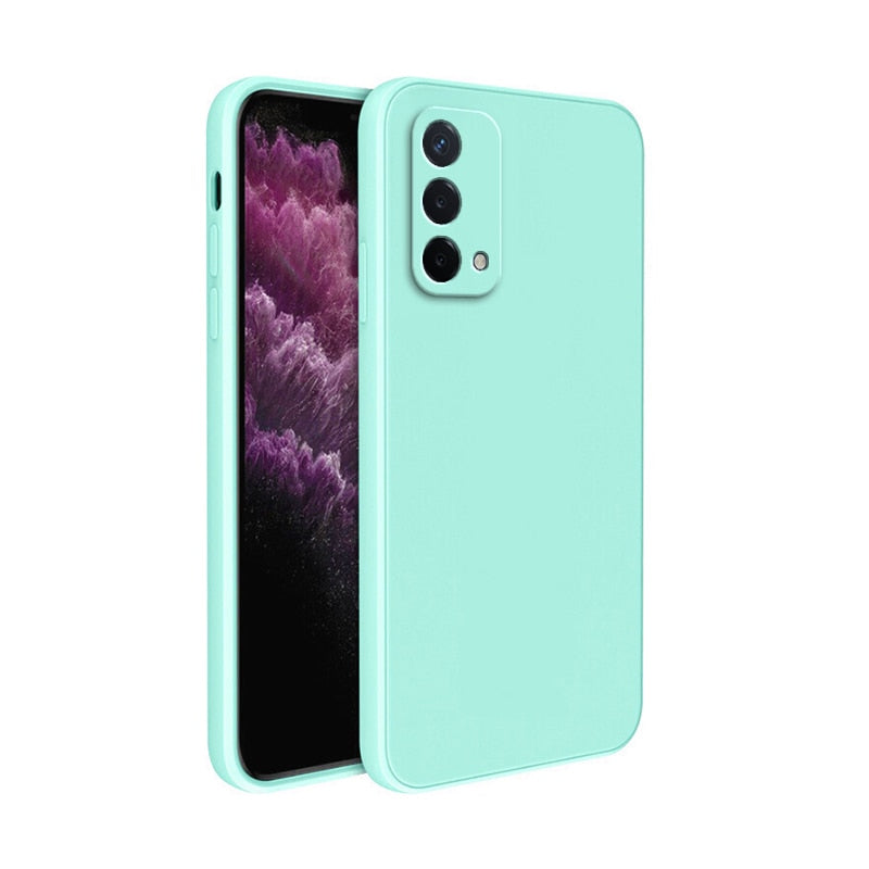 Original Soft Case for OPPO A93 A74 5G Coque Camera Protection Thin Square Liquid Silicone Luxury Classic Shockproof Cover Funda