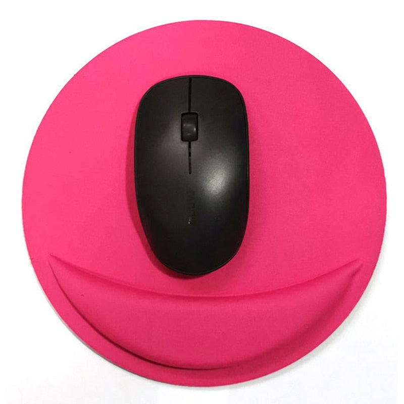 Non-slip Mouse Pad EVA Wristband Mat Ergonomic Mouse Wrist Pad Round Mice Pad Desk Pad For Game Computer PC Laptop Comfortable