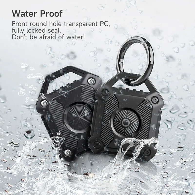 1Set Parts Accessories For Apple/Airtag Locator Soft Silicone Case GPS Anti-Lost Locator With Keychain Armored Waterproof Case